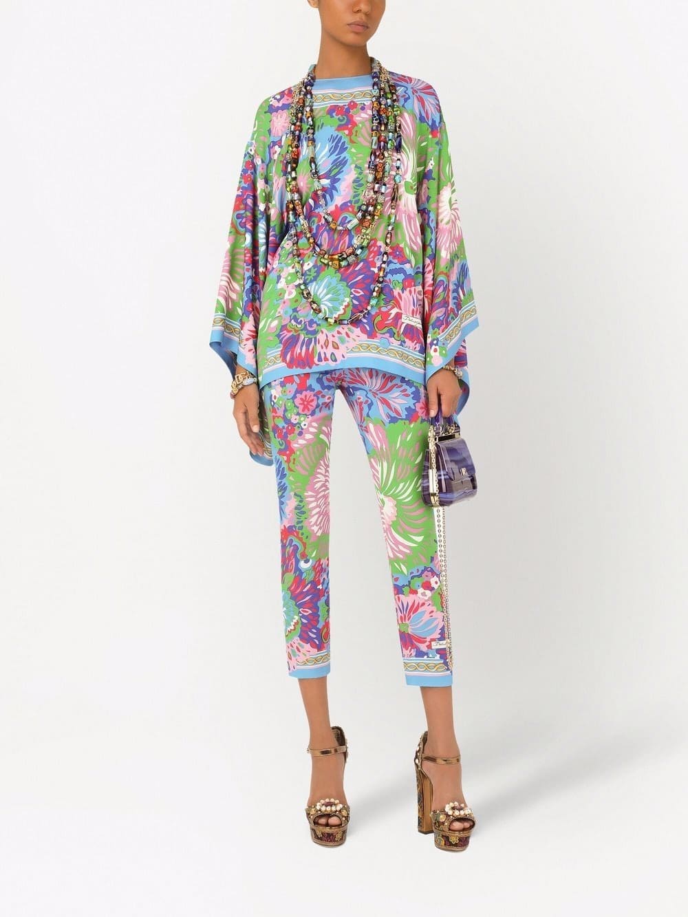 Dolce & Gabbana floral-print silk top - Image 2