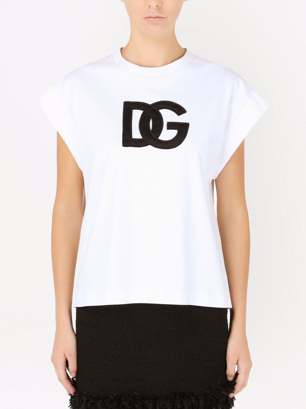 Dolce & Gabbana Interlock logo-patch T-shirt - Image 3