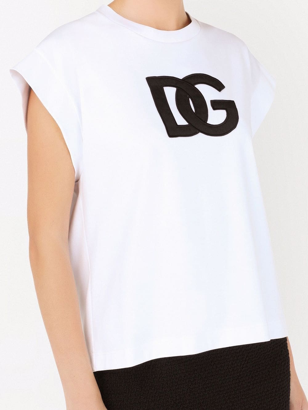 Dolce & Gabbana Interlock logo-patch T-shirt - Image 5
