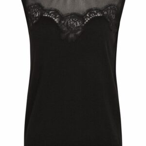 Dolce & Gabbana lace-detail sleeveless jumper