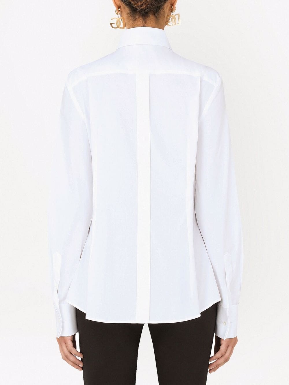 Dolce & Gabbana stretch-poplin tuxedo shirt - Image 4