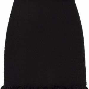 Dolce & Gabbana  frayed fitted skirt