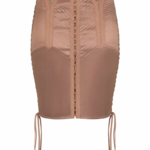 Dolce & Gabbana  lace-up satin miniskirt