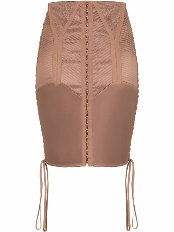 Dolce & Gabbana  lace-up satin miniskirt