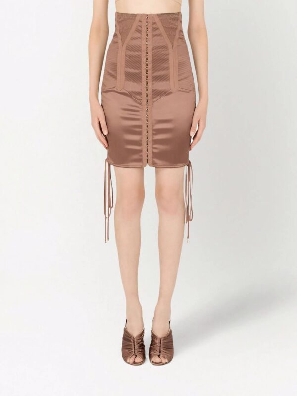 Dolce & Gabbana  high-waisted lace-up skirt - Image 3