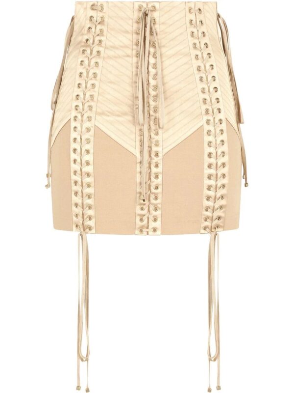 Dolce & Gabbana  high-waisted lace-up skirt