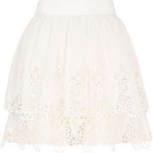 Dolce & Gabbana  high-waisted lace-panel skirt