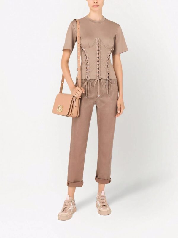 Dolce & Gabbana  eyelet-detail corset T-shirt - Image 2
