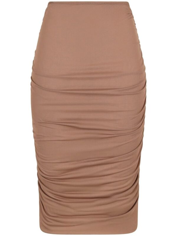 Dolce & Gabbana  draped detailing midi skirt