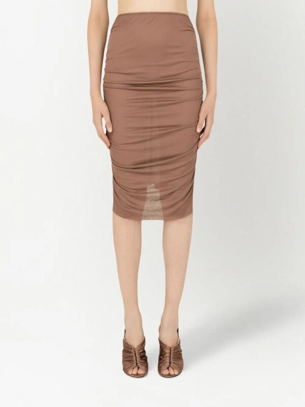 Dolce & Gabbana  draped detailing midi skirt - Image 3