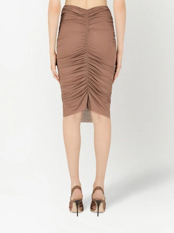 Dolce & Gabbana  draped detailing midi skirt - Image 4