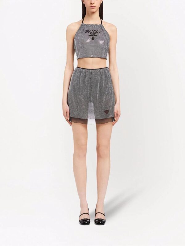Prada  crystal-embellished tulle skirt - Image 2