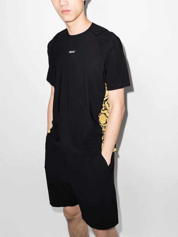 Versace  Barocco-panel logo T-shirt - Image 2