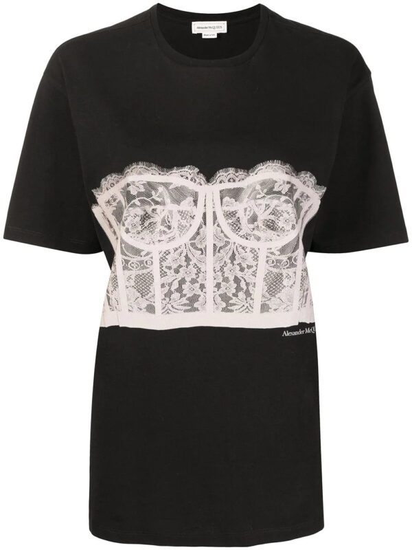 Alexander McQueen  Lace Corset T-shirt
