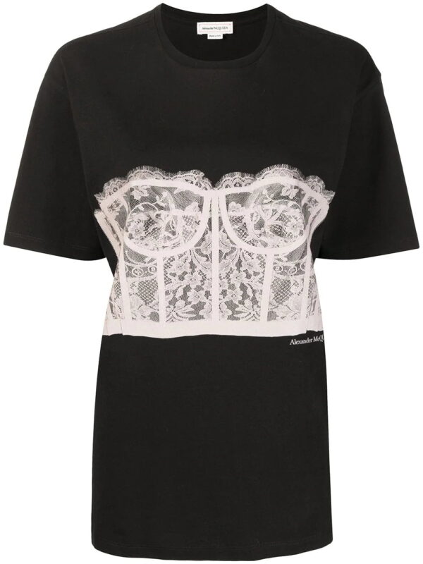 Alexander McQueen  Lace Corset T-shirt