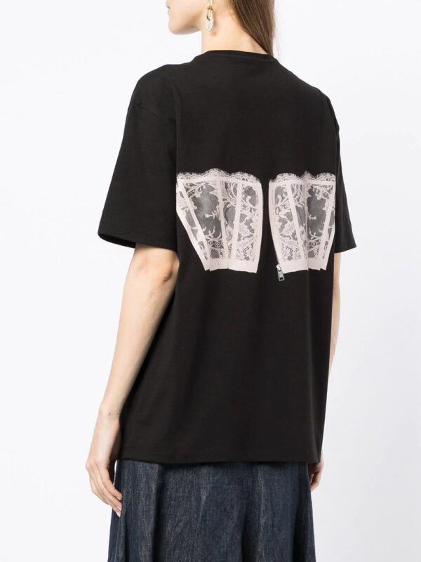 Alexander McQueen  Lace Corset T-shirt - Image 4