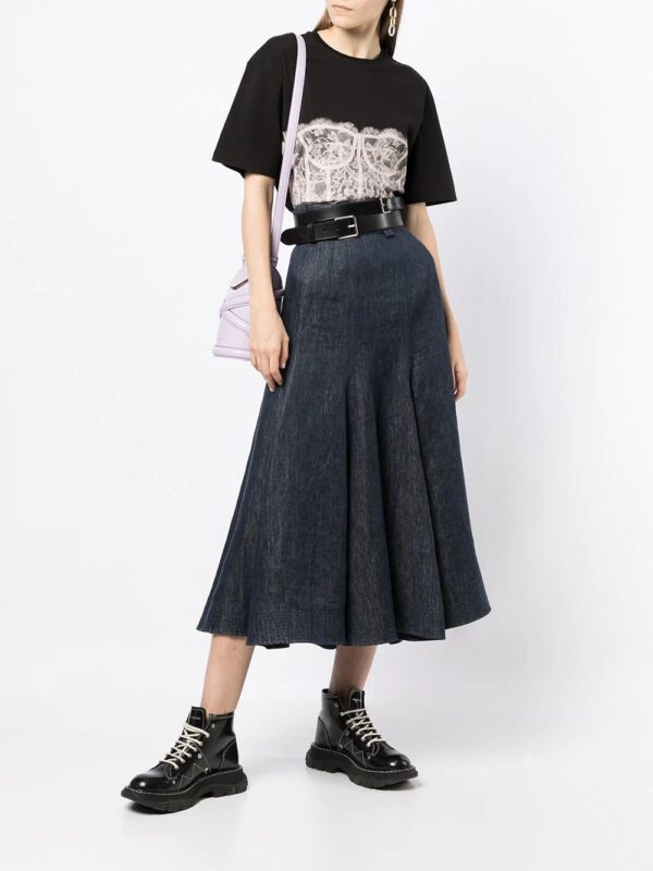 Alexander McQueen  Lace Corset T-shirt - Image 2