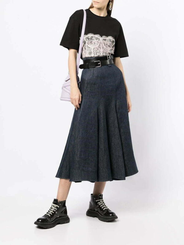 Alexander McQueen  Lace Corset T-shirt - Image 2