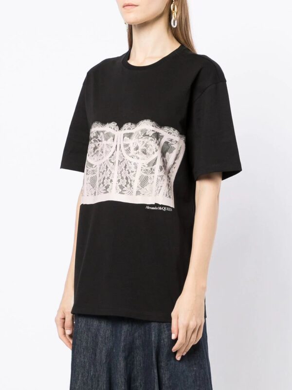 Alexander McQueen  Lace Corset T-shirt - Image 3
