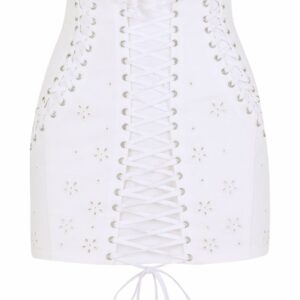 Dolce & Gabbana  bodice-style floral embroidered skirt