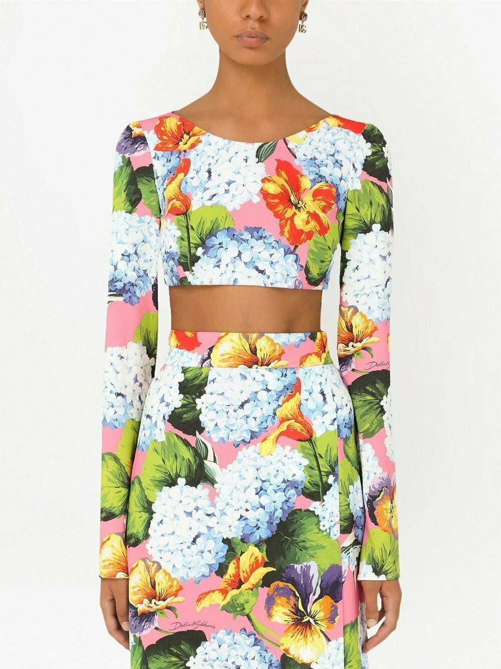 Dolce & Gabbana floral print cropped top - Image 3