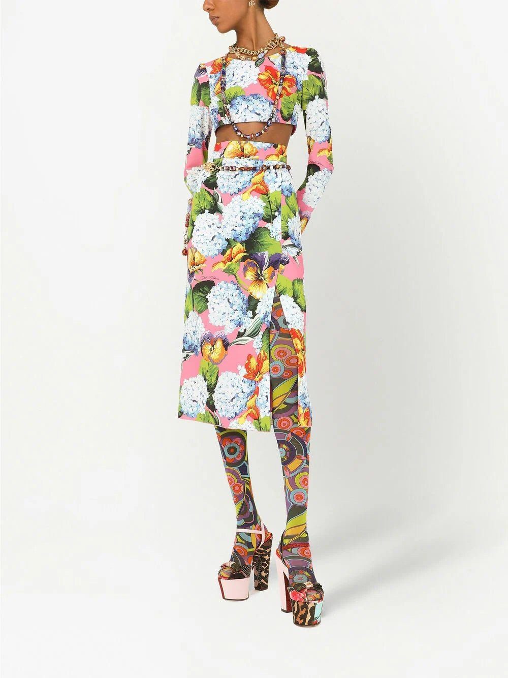 Dolce & Gabbana floral print cropped top - Image 2