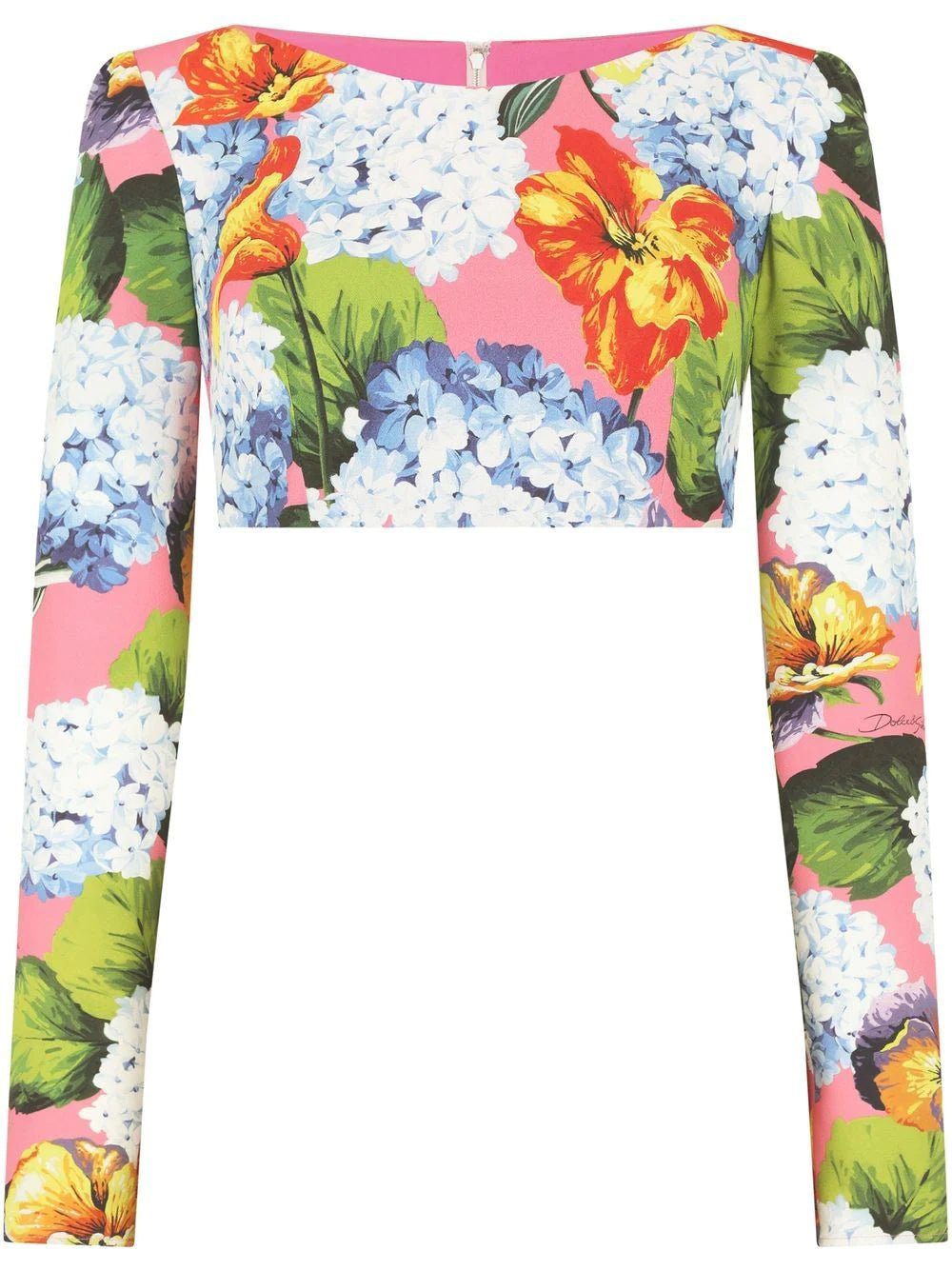 Dolce & Gabbana floral print cropped top