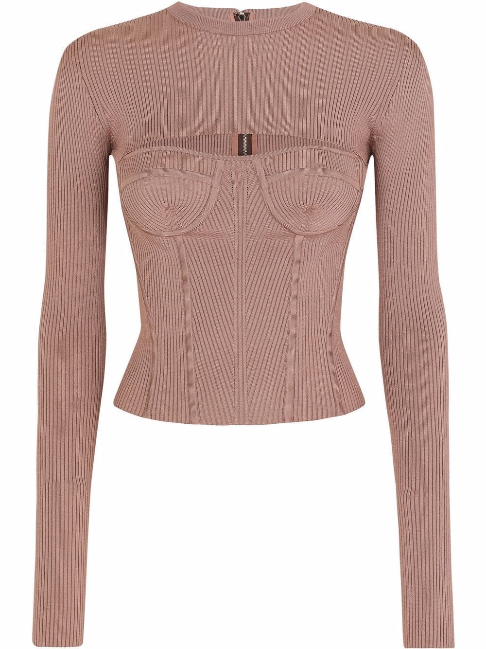 Dolce & Gabbana cut-out corset jumper