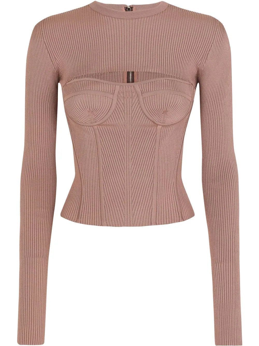 Dolce & Gabbana corset-style cut-out top