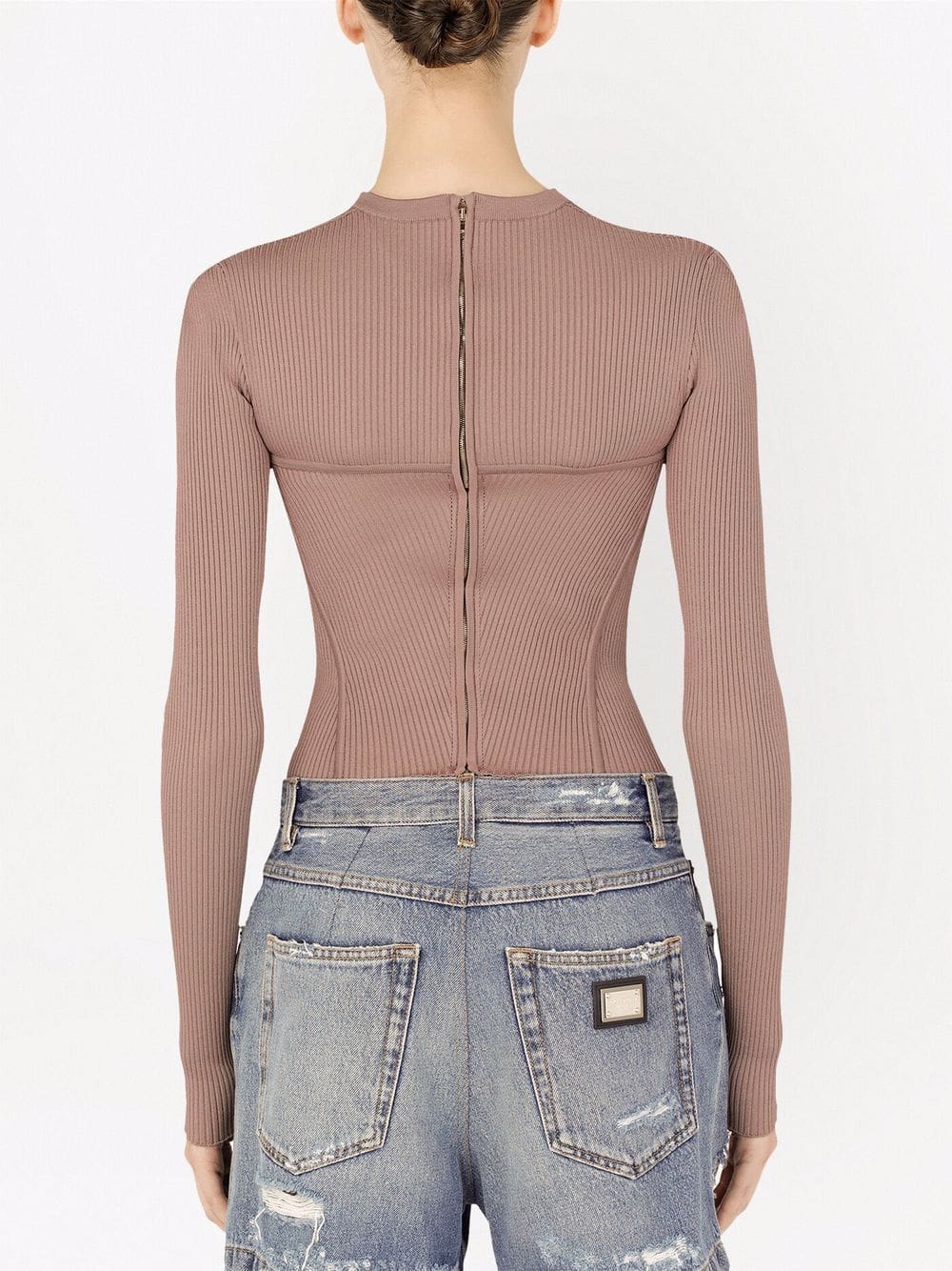 Dolce & Gabbana cut-out corset jumper - Image 4