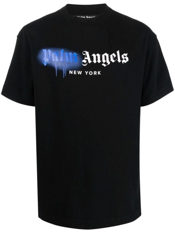 Palm Angels Sprayed logo-print T-shirt