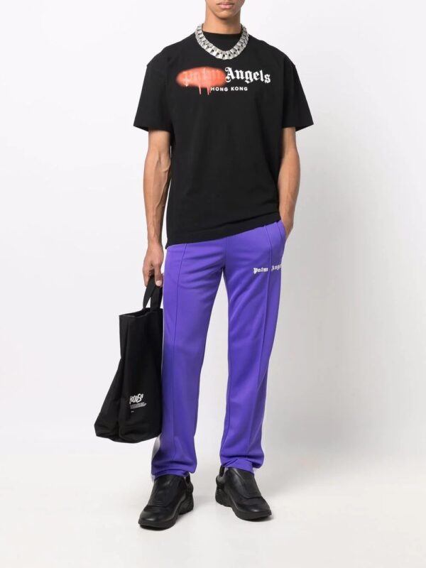 Palm Angels Sprayed logo-print T-shirt - Image 2