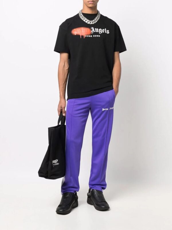 Palm Angels  Sprayed logo-print T-shirt - Image 2