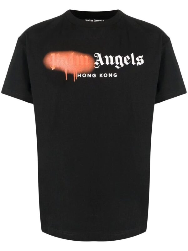 Palm Angels  Sprayed logo-print T-shirt