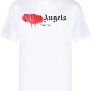Palm Angels Sprayed logo-print T-shirt
