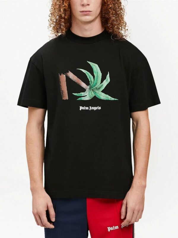 Palm Angels  Broken Palm print T-shirt - Image 3