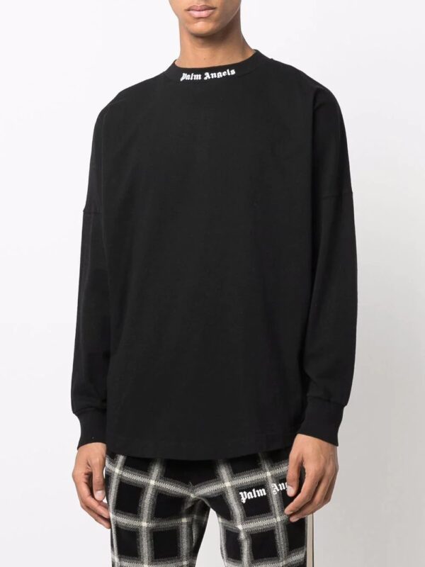 Palm Angels  logo-print long-sleeve T-shirt - Image 3