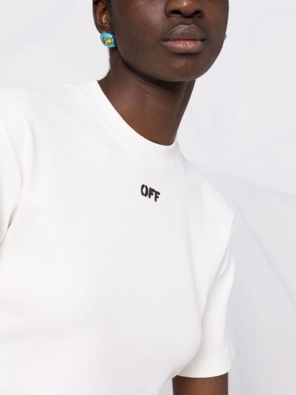 Off-White  Off-stamp cropped T-shirt - Image 3
