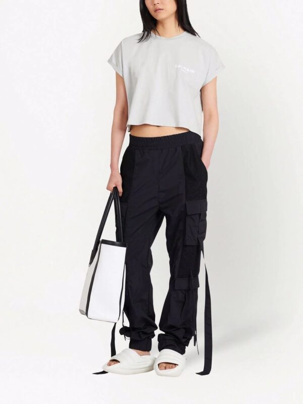 Balmain  flocked-logo T-shirt - Image 2