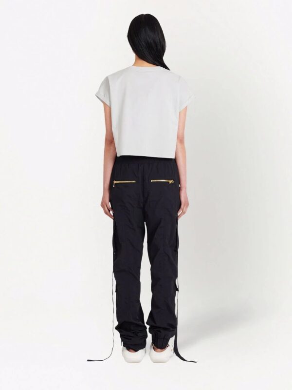 Balmain  flocked-logo T-shirt - Image 4