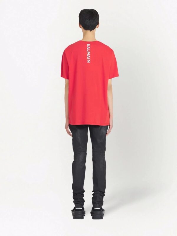 Balmain  back logo print T-shirt - Image 4