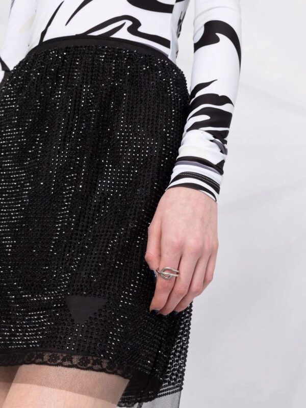 Prada  crystal-embellished tulle skirt - Image 3