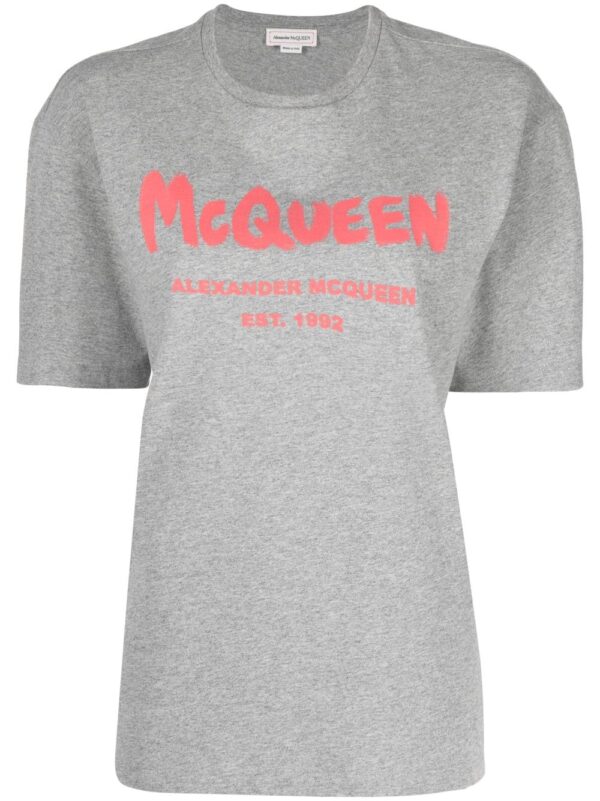 Alexander McQueen  graffiti logo T-shirt