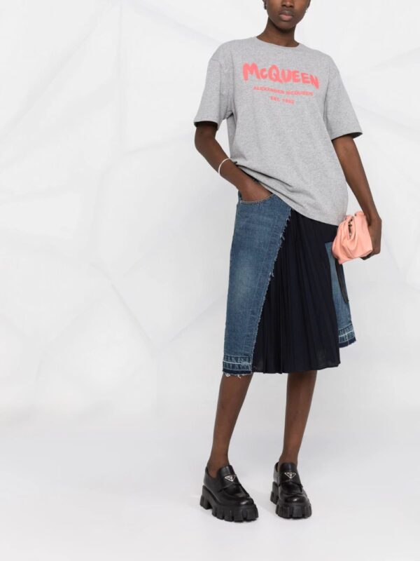 Alexander McQueen  graffiti logo T-shirt - Image 2