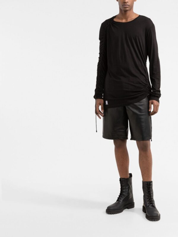 Balmain  long-sleeve drawstring T-shirt - Image 2