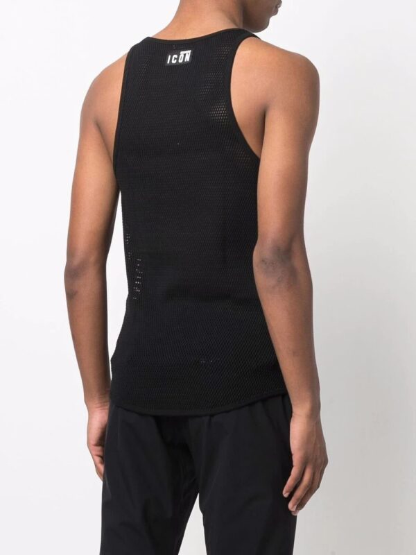 Dsquared2  logo-patch mesh vest - Image 4