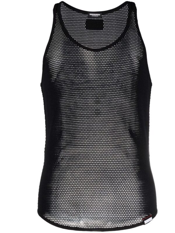 Dsquared2  logo-patch mesh vest