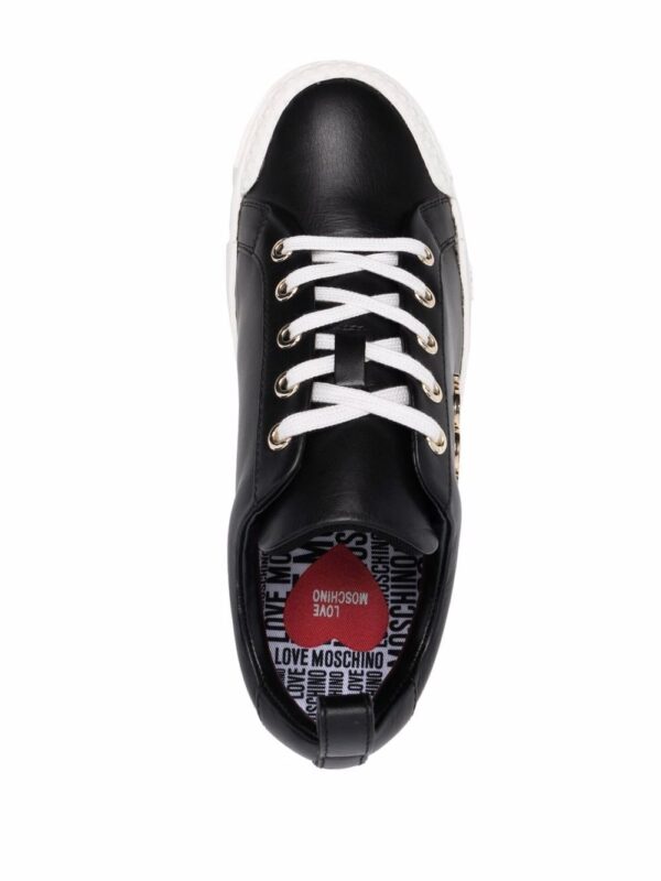 Love Moschino logo plaque sneakers - Image 4