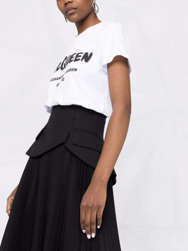 Alexander McQueen  logo-print cotton T-shirt - Image 3