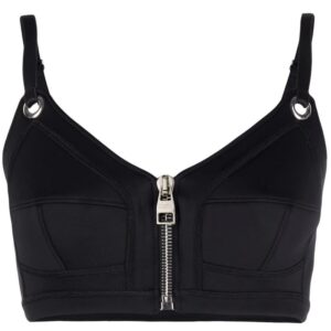 Alexander McQueen zipped crop top